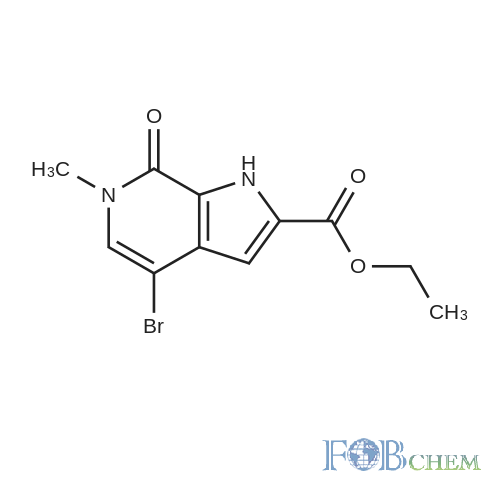 Ethyl 4-bromo-6-methyl-7-oxo-6,7-dihydro-1H-pyrrolo[2,3-c]pyridine-2-carboxylate